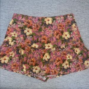 Zara Multicolor Floral Women's Skort